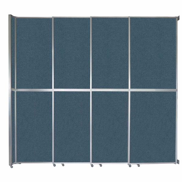 Operable Wall Sliding Room Divider 12'8" x 12'3" Caribbean Fabric